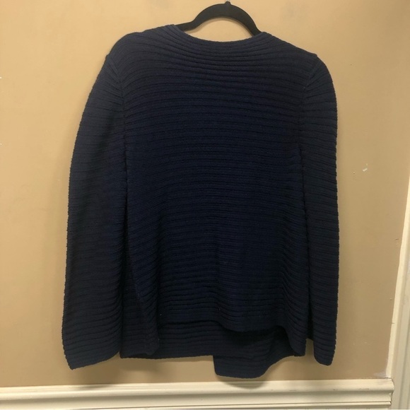 Adrienne Vittadini Chunky Knit Sweater Dark Blue Size M NWT - Picture 3 of 7